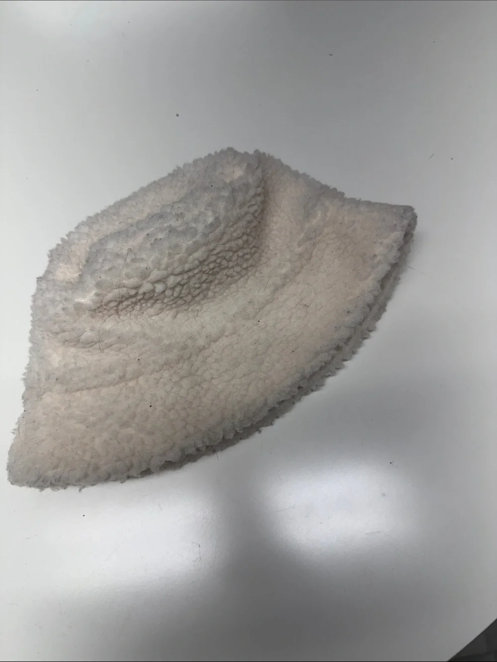 H&M Cozy Cream Sherpa Bucket Hat